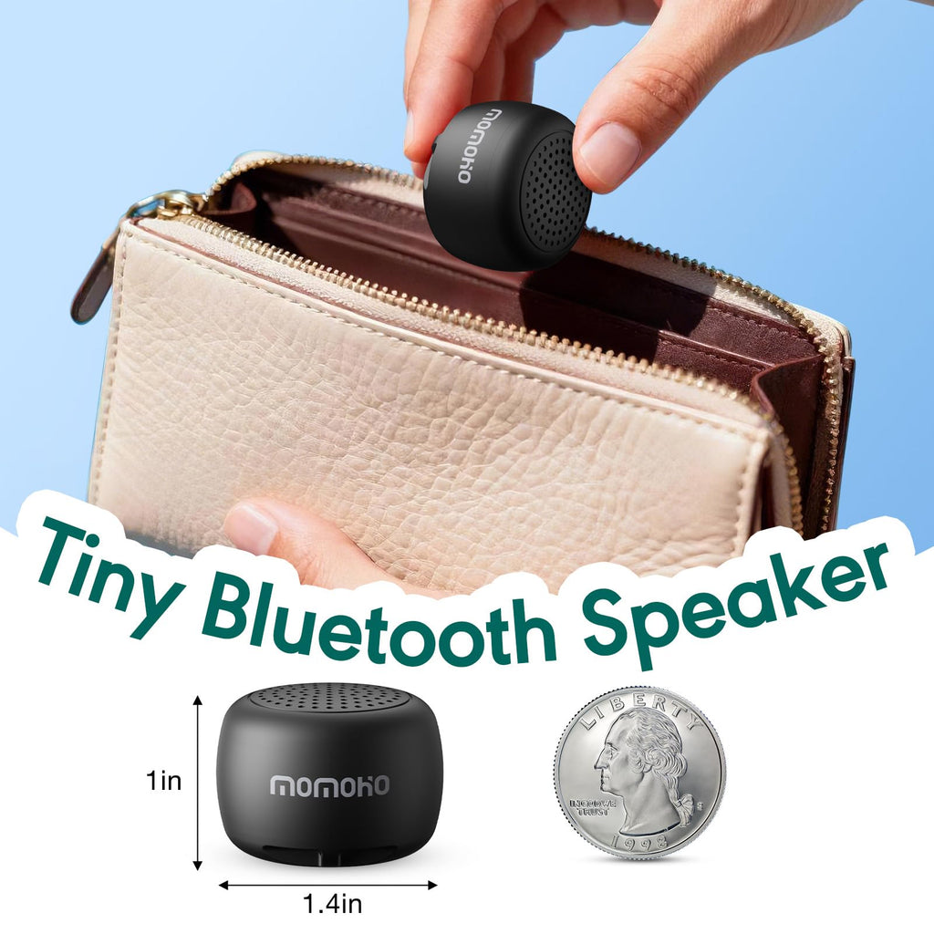 Black Mini Bluetooth Speaker with Built-in Mic O208541