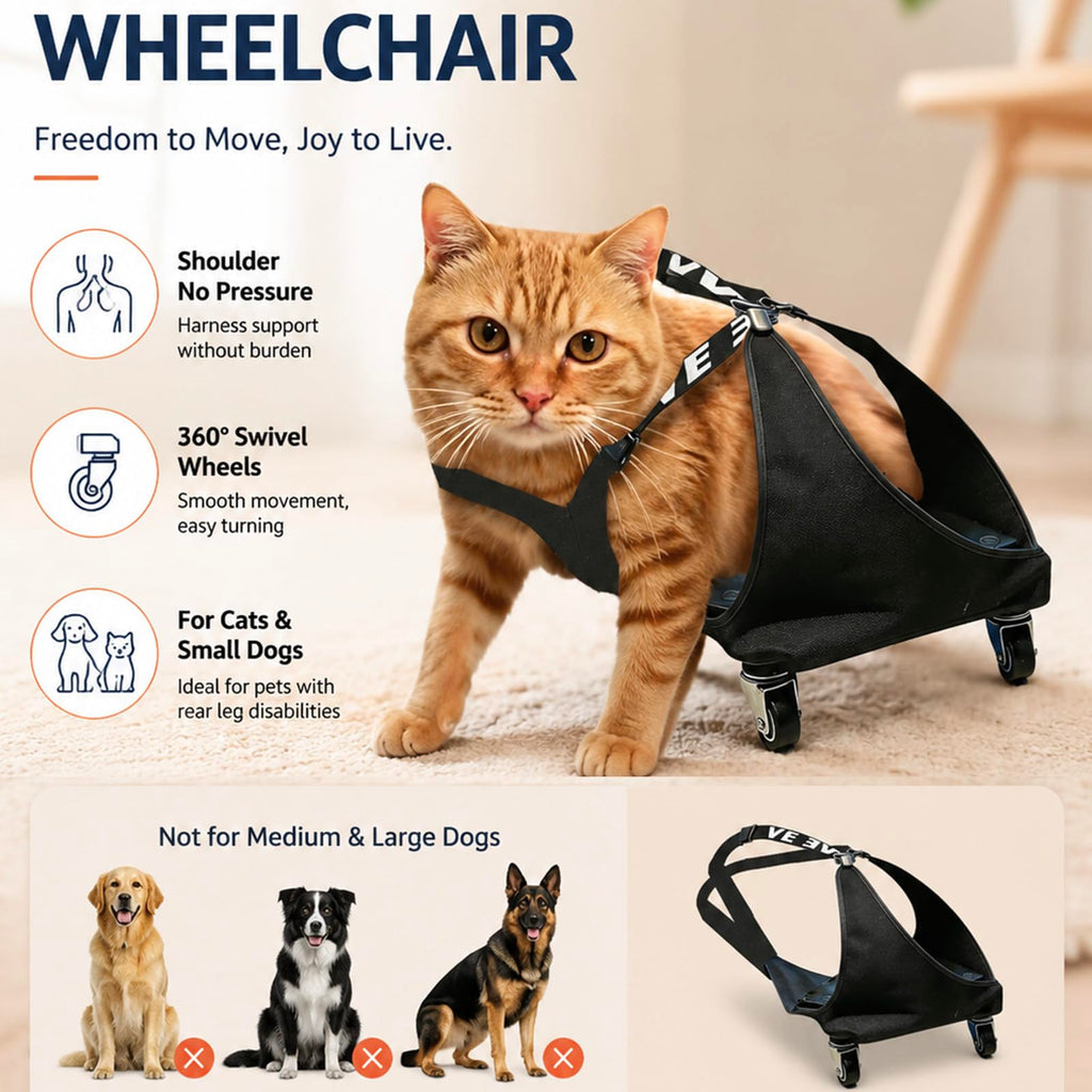 Small Dog or Cat Wheelchair for Back Legs C4446
