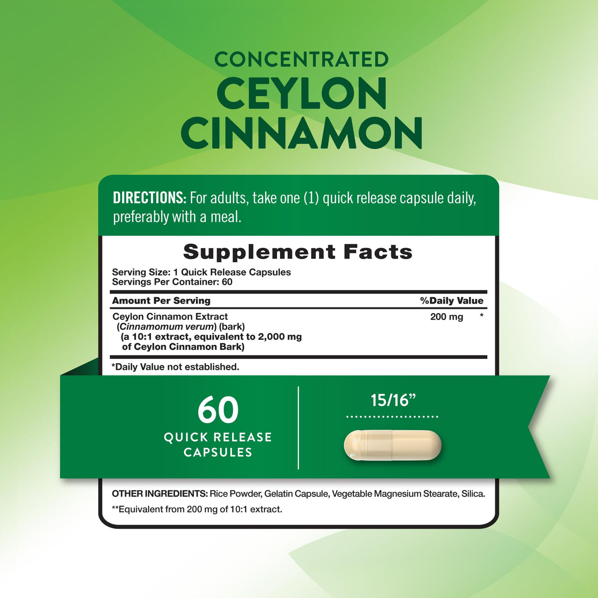 Ceylon Cinnamon Capsules M909927