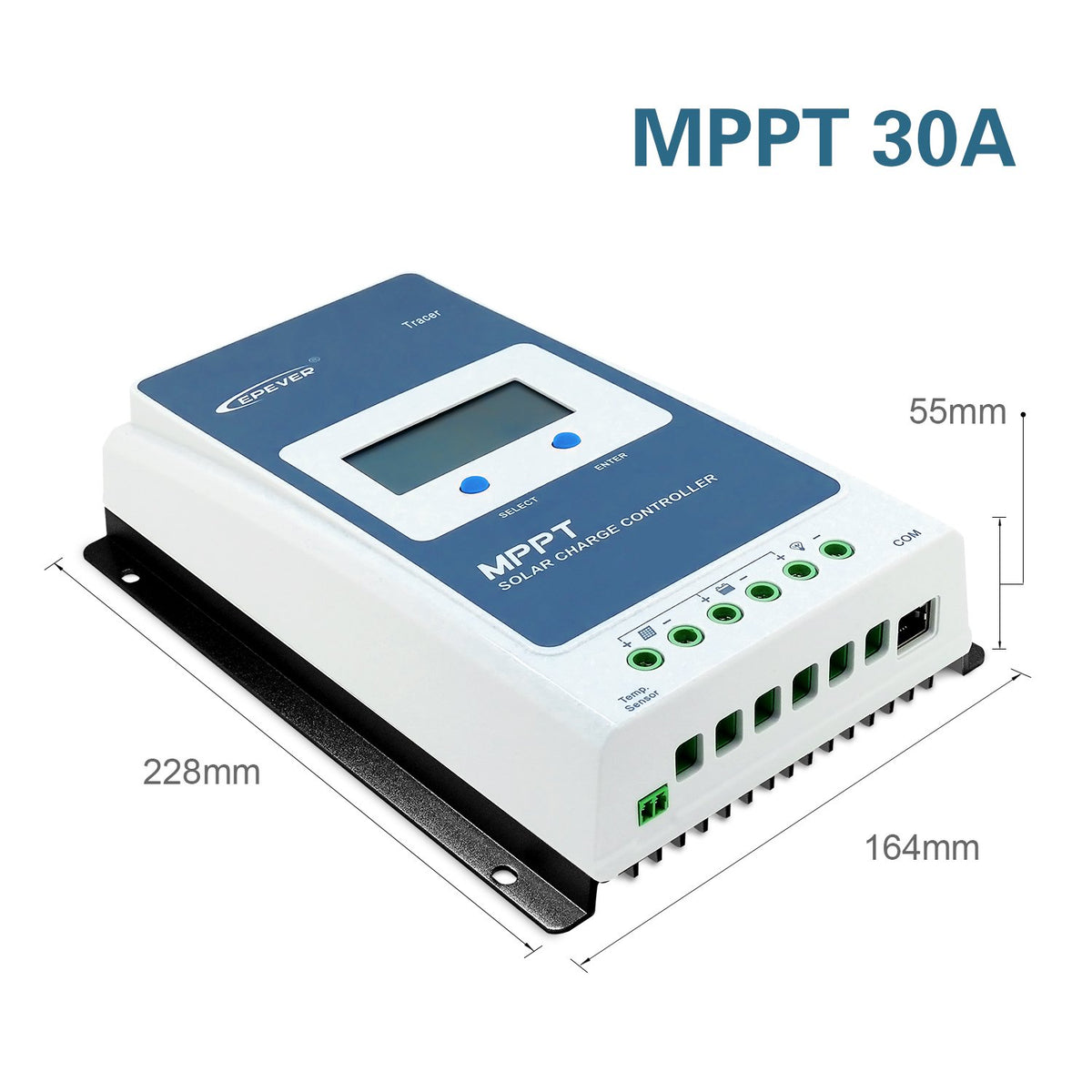 30A MPPT Solar Charge Controller 12V / 24V with LCD Display D5973