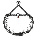 Black Stainless Steel Dog Collar with Quick Release Buckle R852