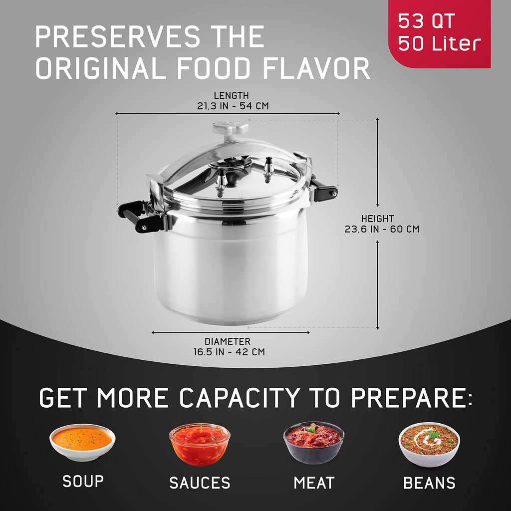 53-Quart Aluminum Pressure Cooker G6747