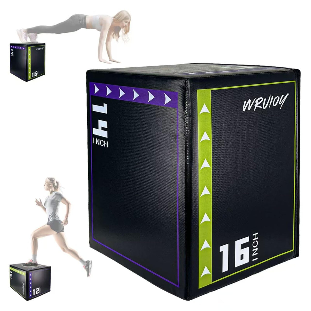 3-in-1 Non Slip Foam Plyometric Jump Box R46538