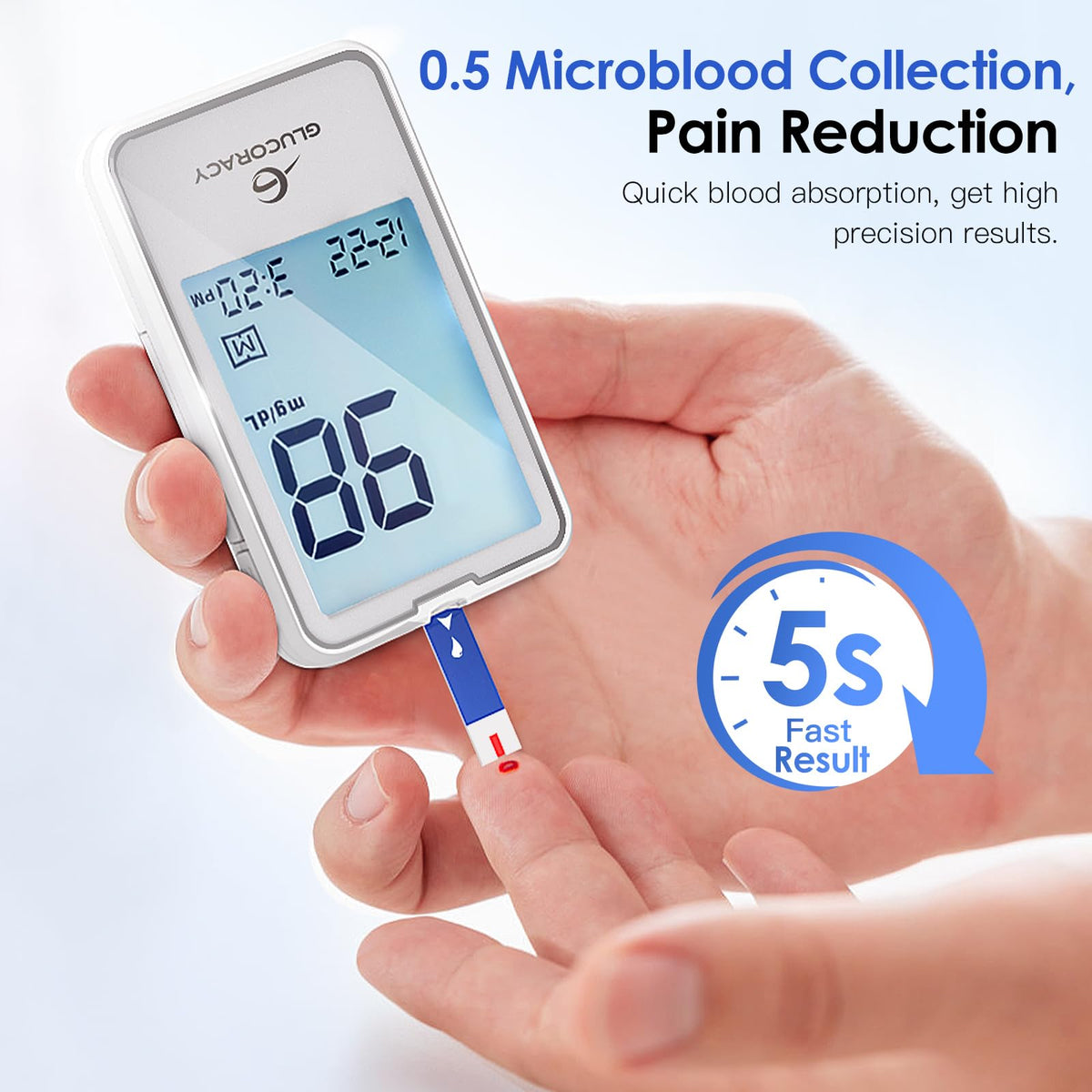 Blood Glucose Test Strips 300 Counts Y6863