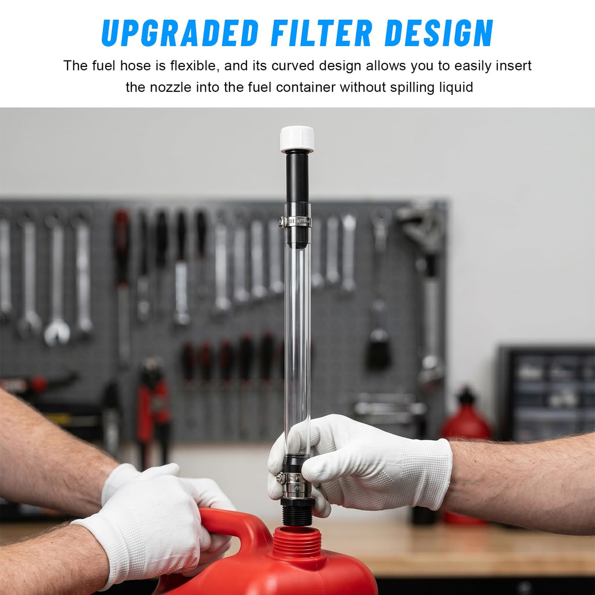 Clear Fuel Jug Hose Replacement U4188