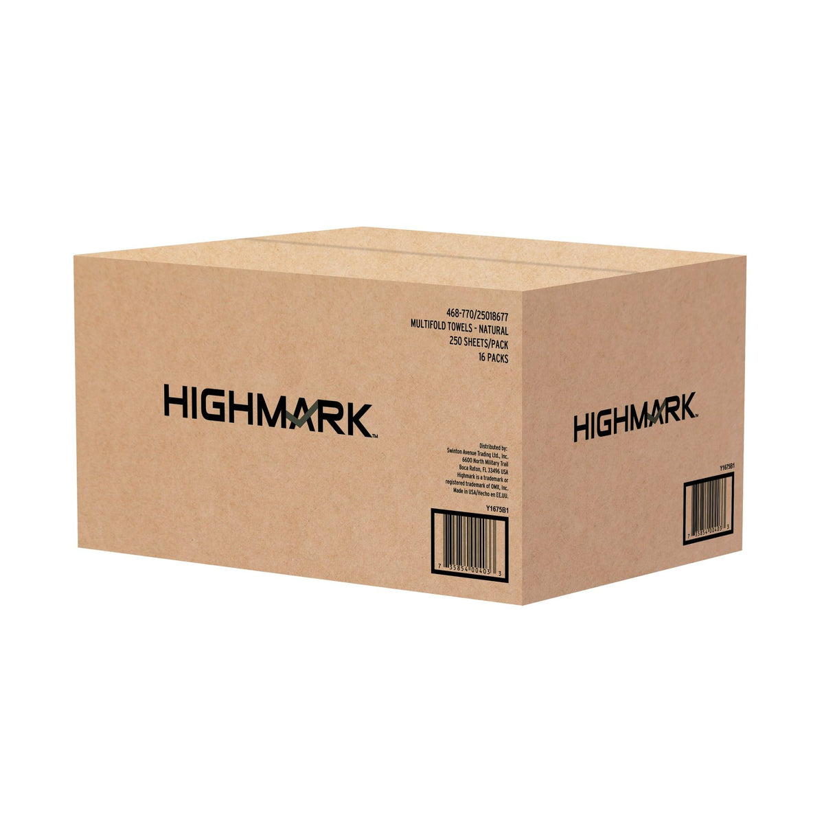 100% Recycled Multifold Paper Towels, Natural, 250 Per Sleeve, Case Of 16 Sleeves G874624