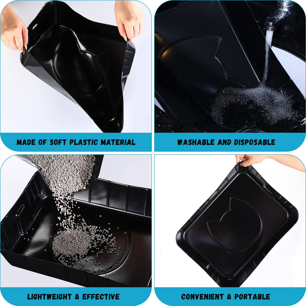 Black Disposable Litter Box for Cats P3531