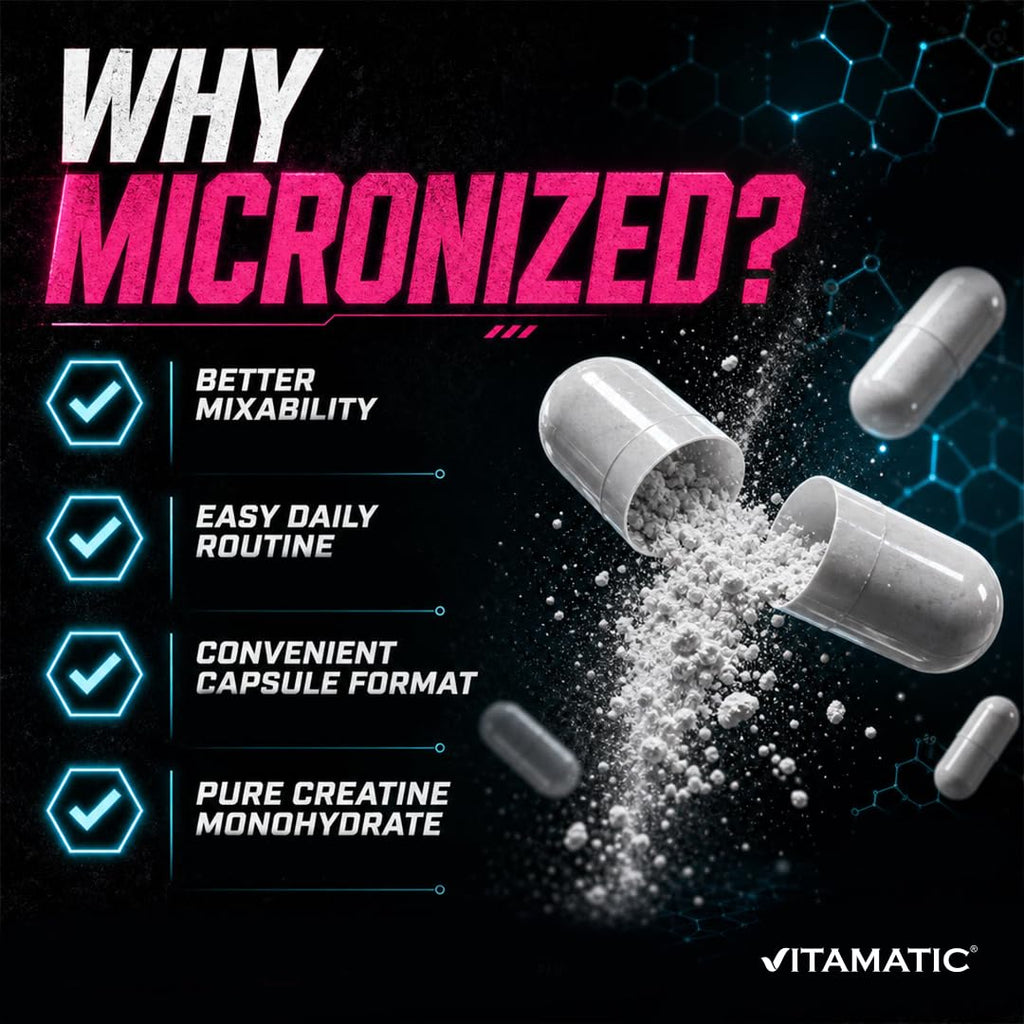 Micronized Creatine Monohydrate 3000 mg 250 Capsules V48910