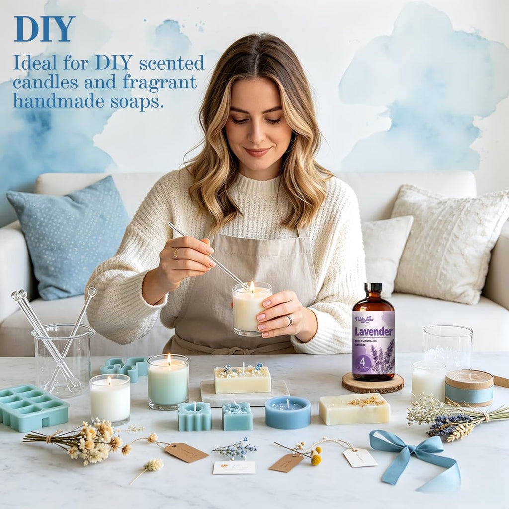 Essential Oil Set, 4 Scents with Glass Dropper G99154