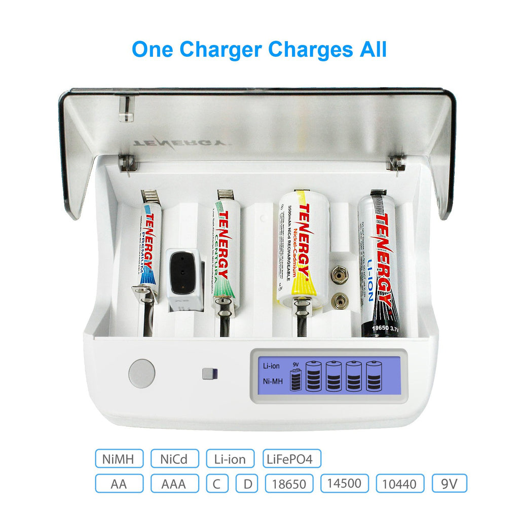 Rechargeable C Batteries and Universal Battery Charger I551511