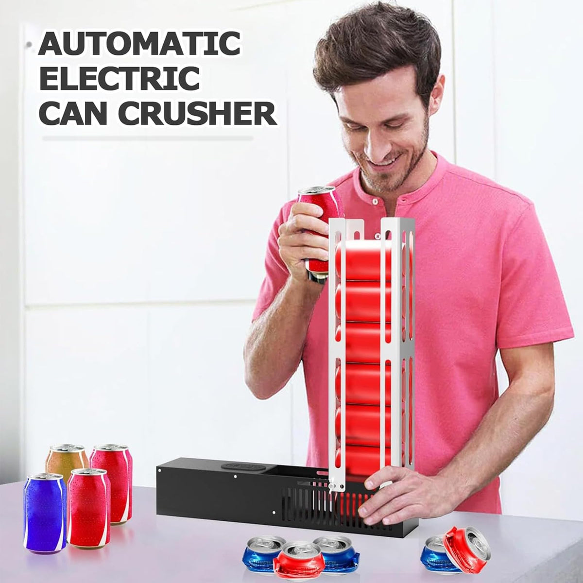Wall Mounted Can Crusher for 12/16oz Aluminum Cans C534