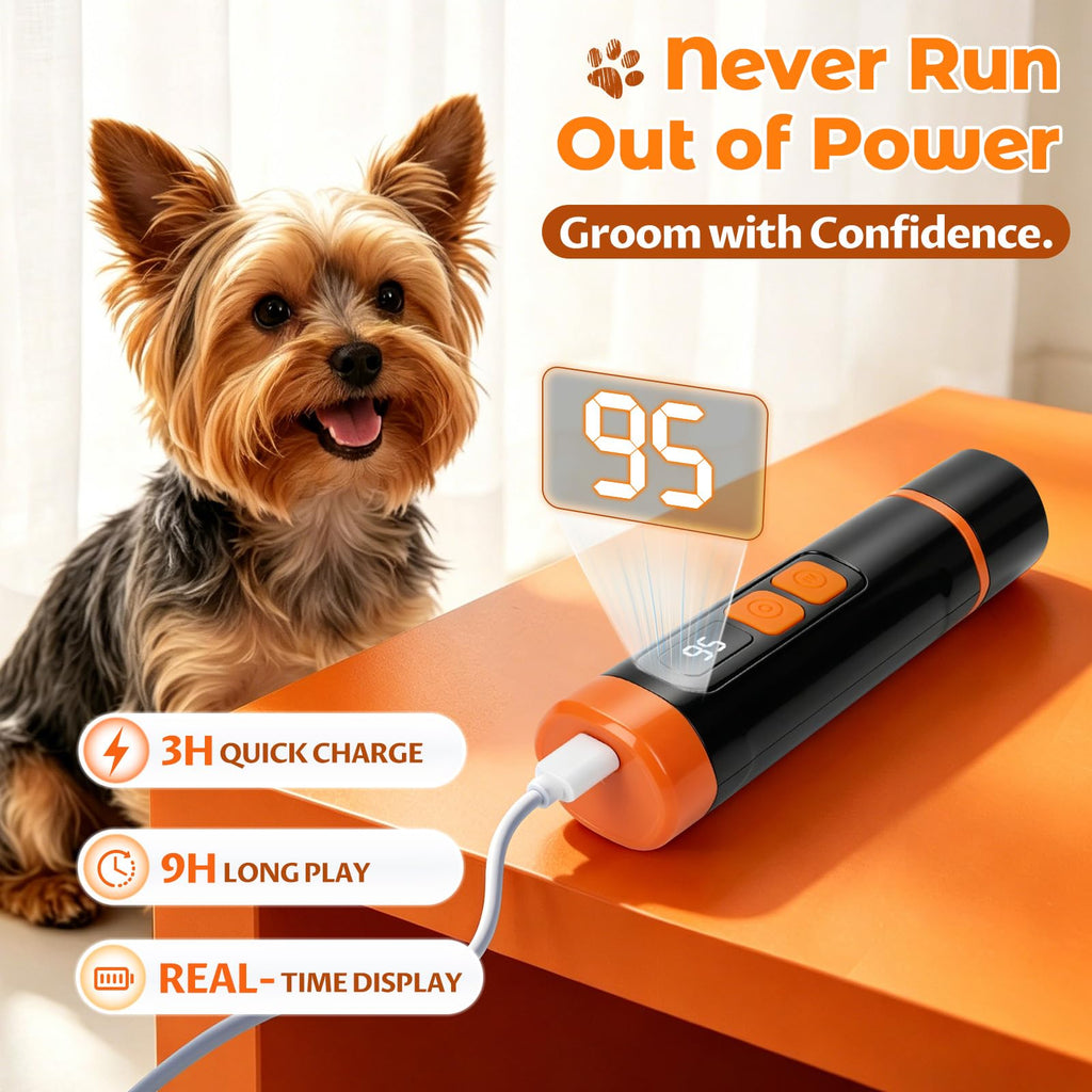 Dog Nail Grinder, Quiet 3-Speed with LED & Safety Guard O435058