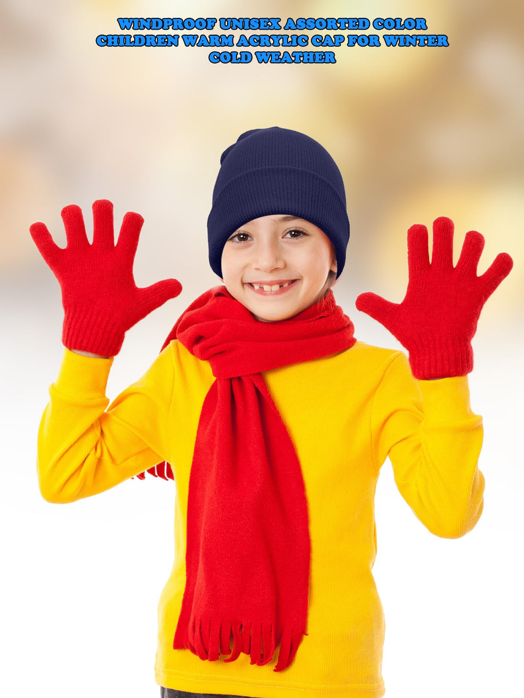 30 Pack Kids Winter Knit Beanies B9498