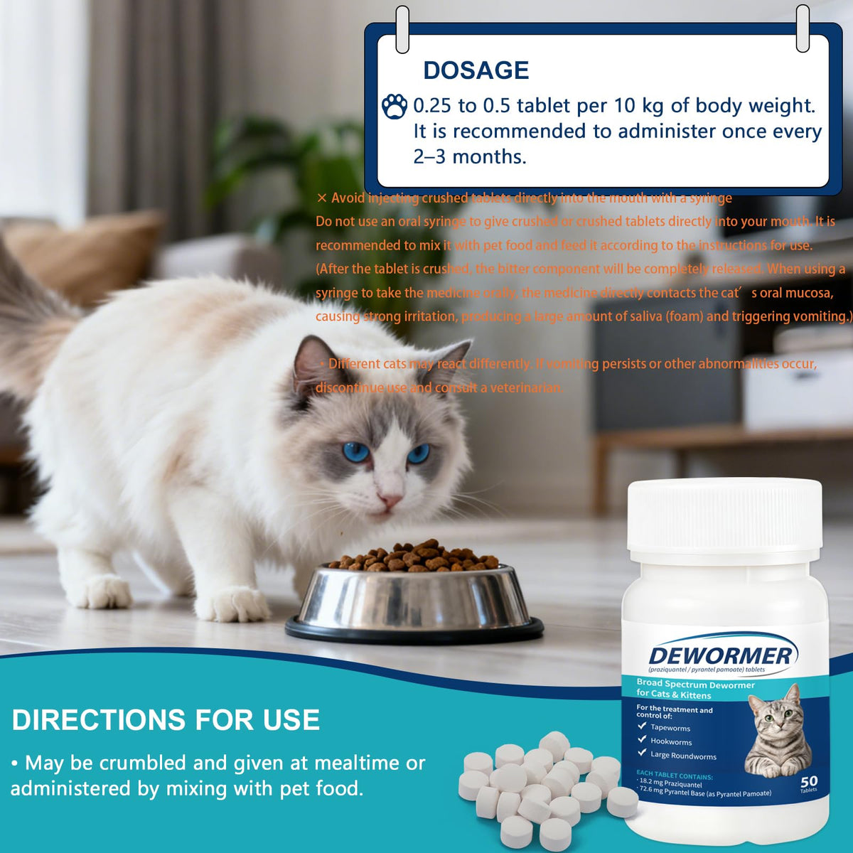 Broad-Spectrum Dewormer 50 Tablets M76322