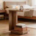 C-Shaped Side Table with Hidden Storage O692584
