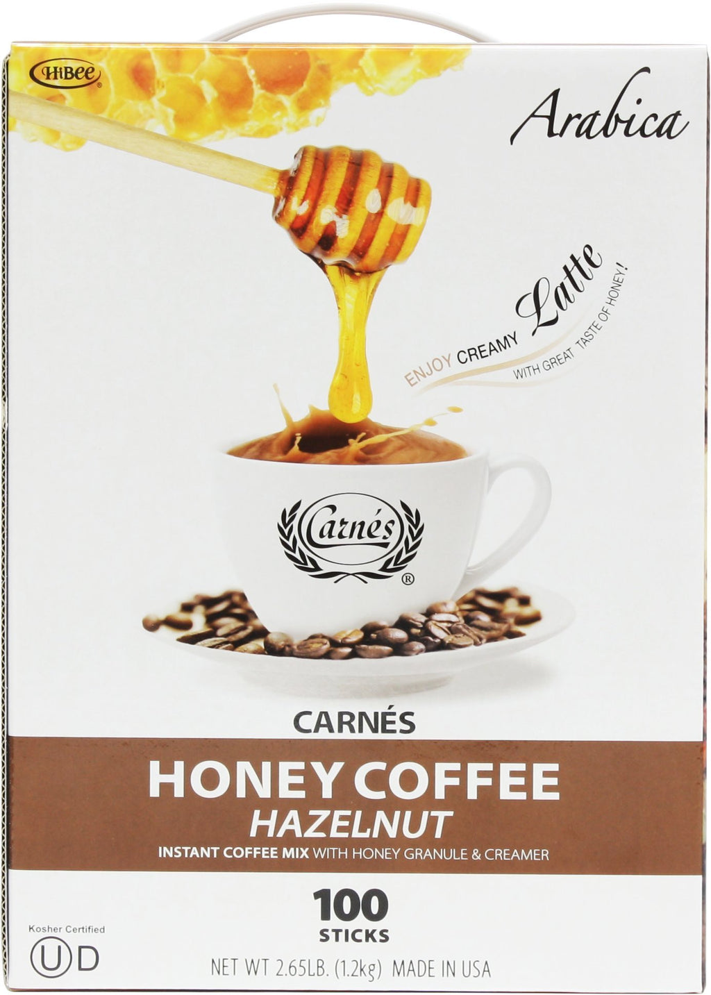 Hazelnut Instant Coffee With Honey, 2.65 Pounds E897
