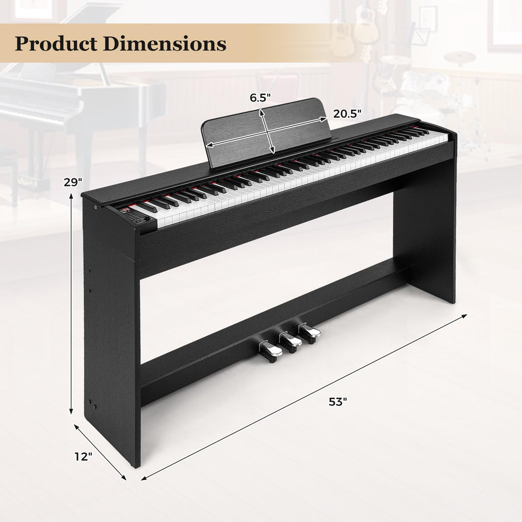 88 Key Weighted Hammer Action Digital Piano N158
