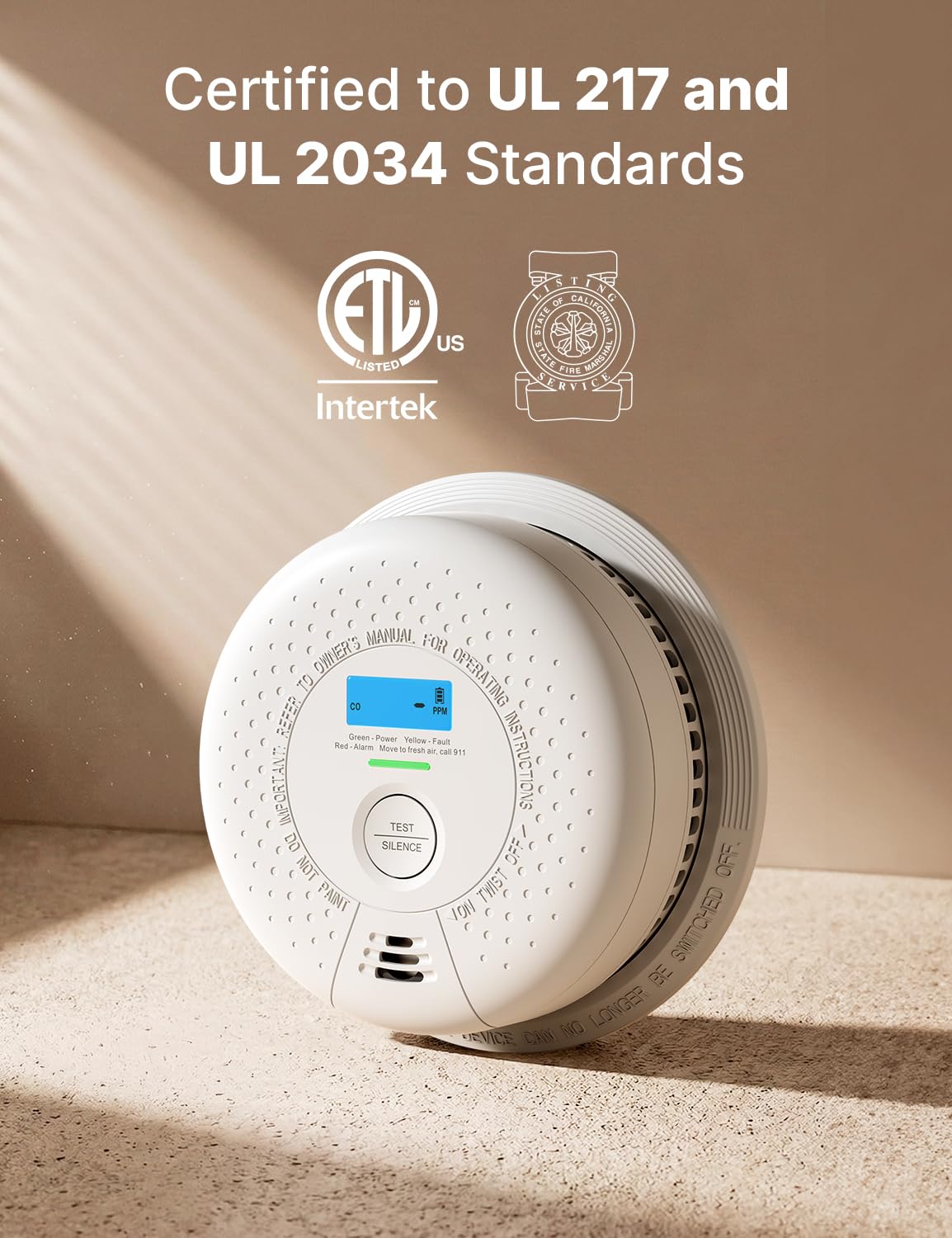 Wireless Interconnected Combination Smoke & CO Alarm 3-Pack A68468