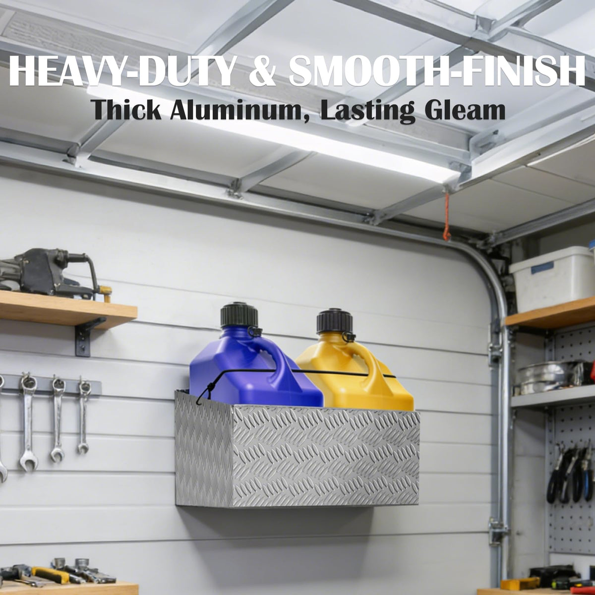 Aluminum Dual Gas Can Holder for 2 Five Gallon Jugs A1287