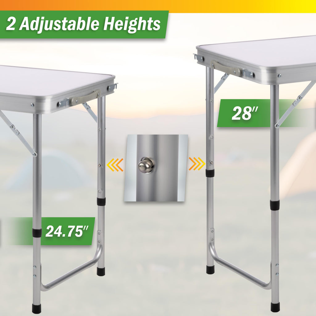 Folding Camping Table with Storage P750403