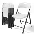 White Plastic Folding Chairs 10-Pack N768