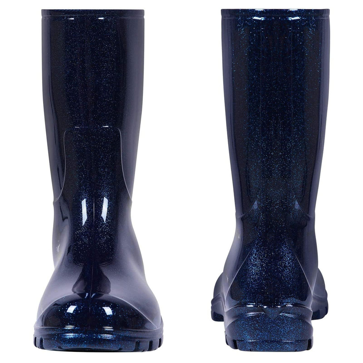 Women's Mid Calf Waterproof Rubber Rain Boots X416