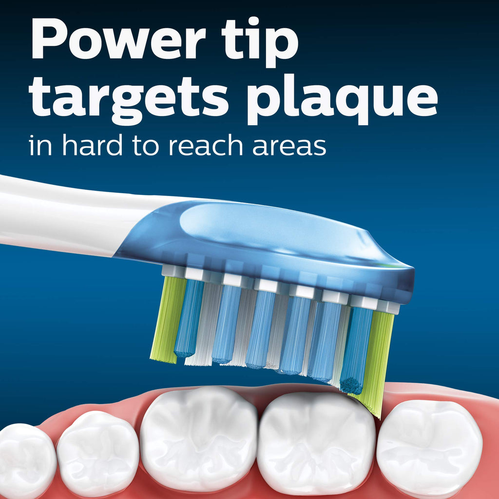 White and Black Replacement Toothbrush Heads, 2 Brush Heads Y491