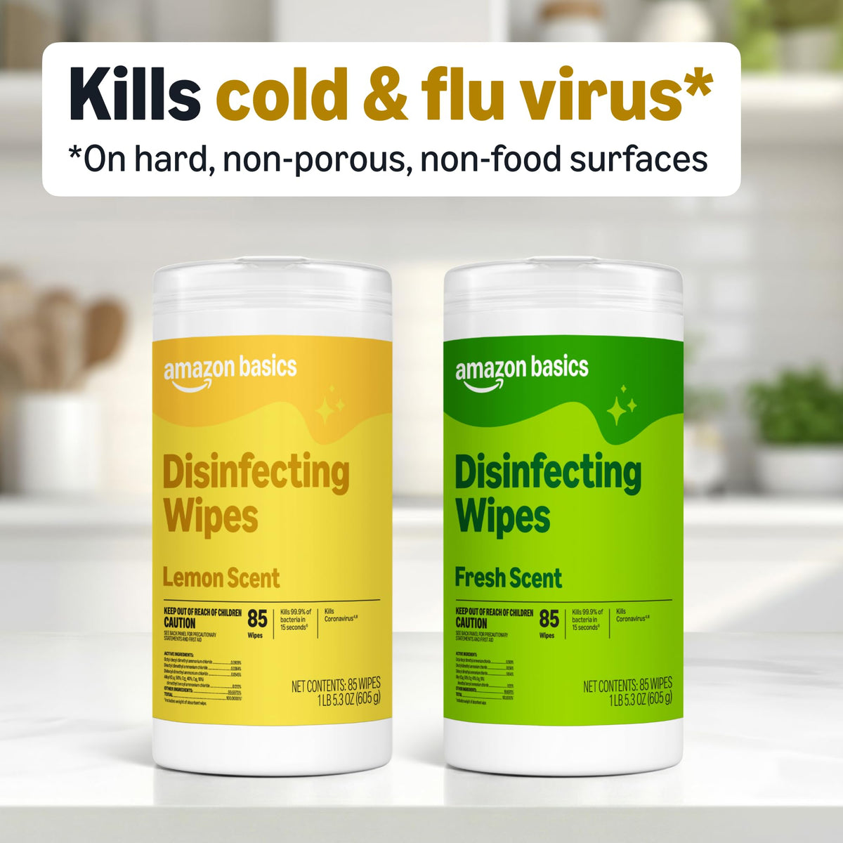 Lemon & Fresh Scent Disinfecting Wipes 255 Count Y862388