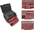 450-Piece Drive Socket Set 1/2" 1/4" 3/8" CR-V Metric and Imperial with Quick-Release Ratchet Wrench W941338