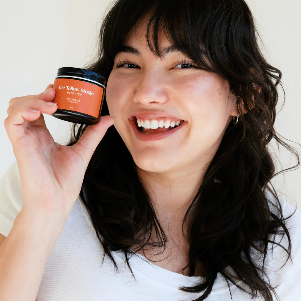Tallow Face Balm with Cacay Oil, Frankincense & Astaxanthin 1 oz C758