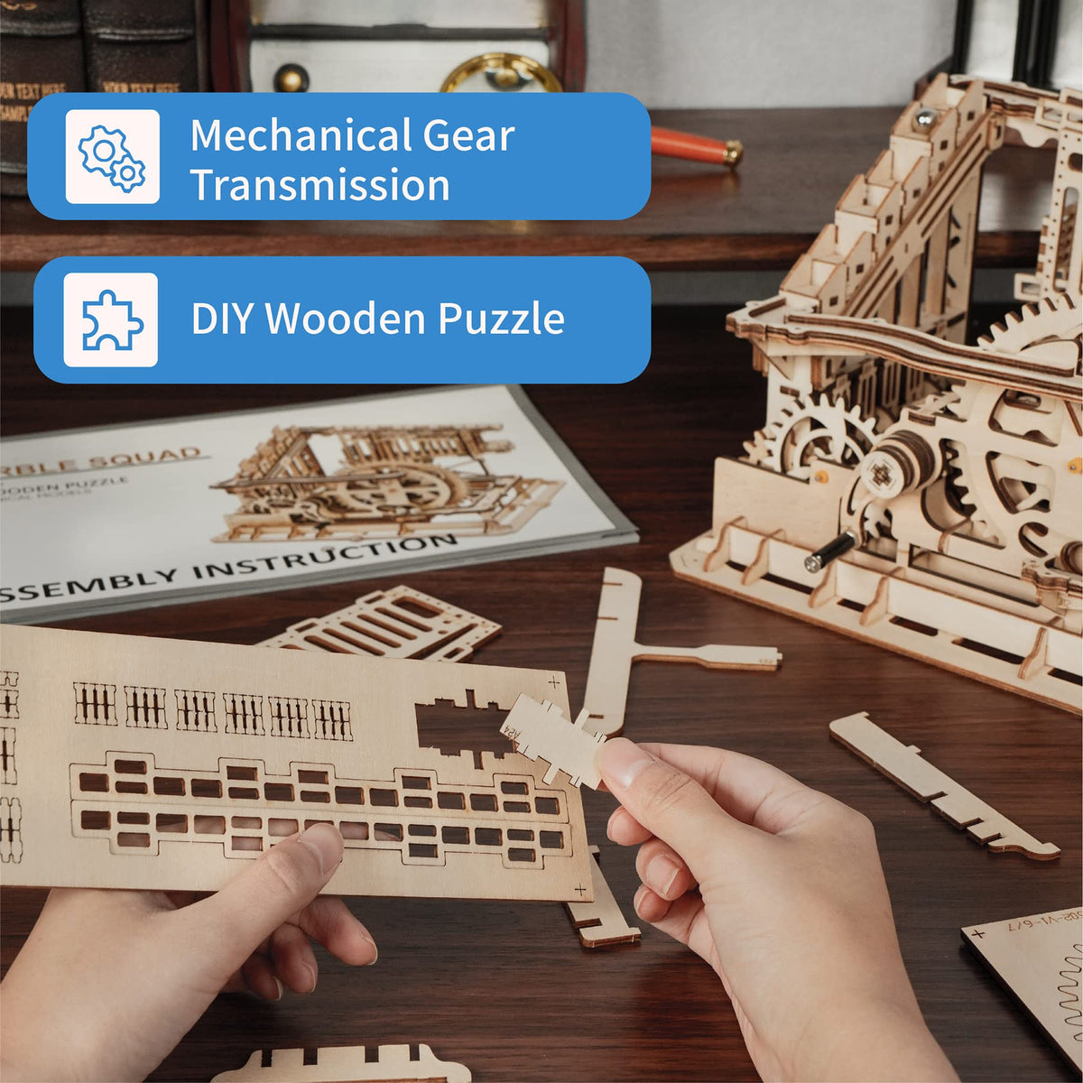 3D Wooden Mechanical Gears Craft Kit H815034