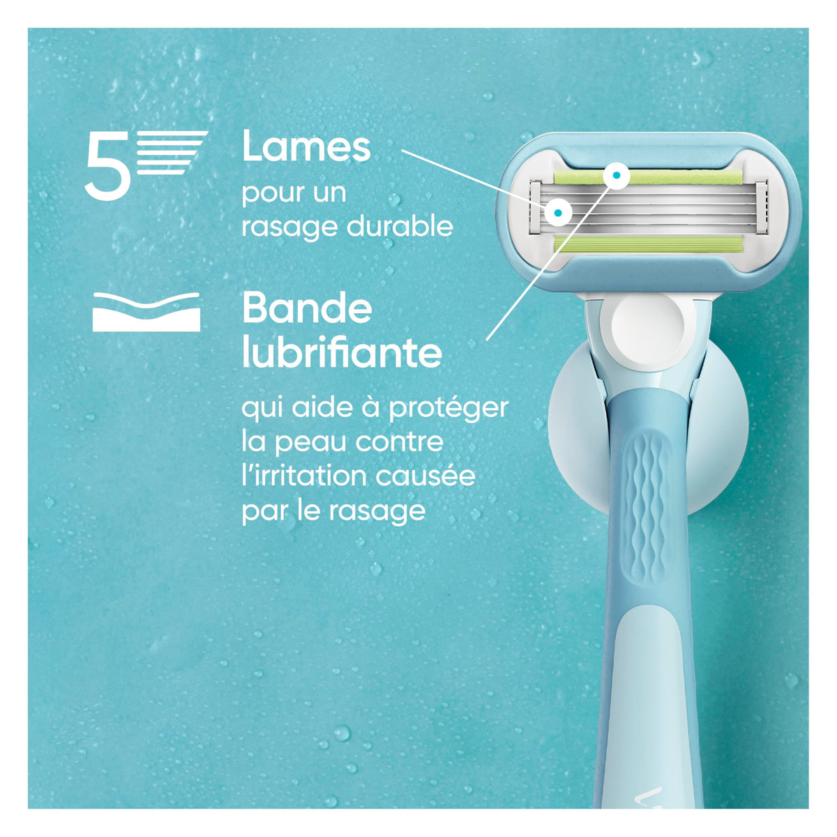Women's 3 Blade Razor Refills, 4 Count V1604