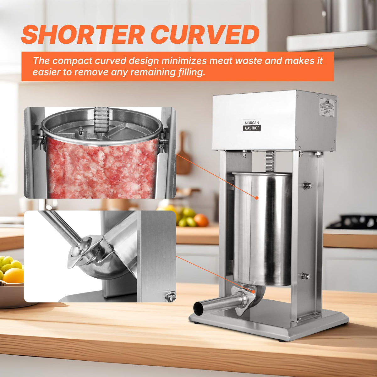 10L Electric Sausage Stuffer with 5 Tubes O609