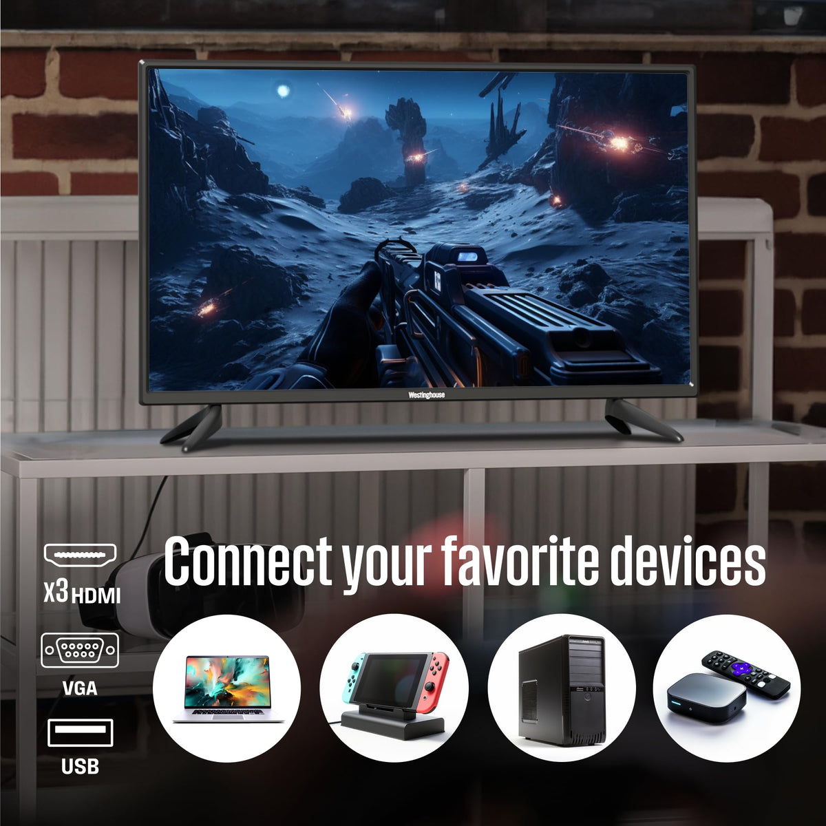 32 Inch HD LED Flat Screen TV with Built in DVD Player G446