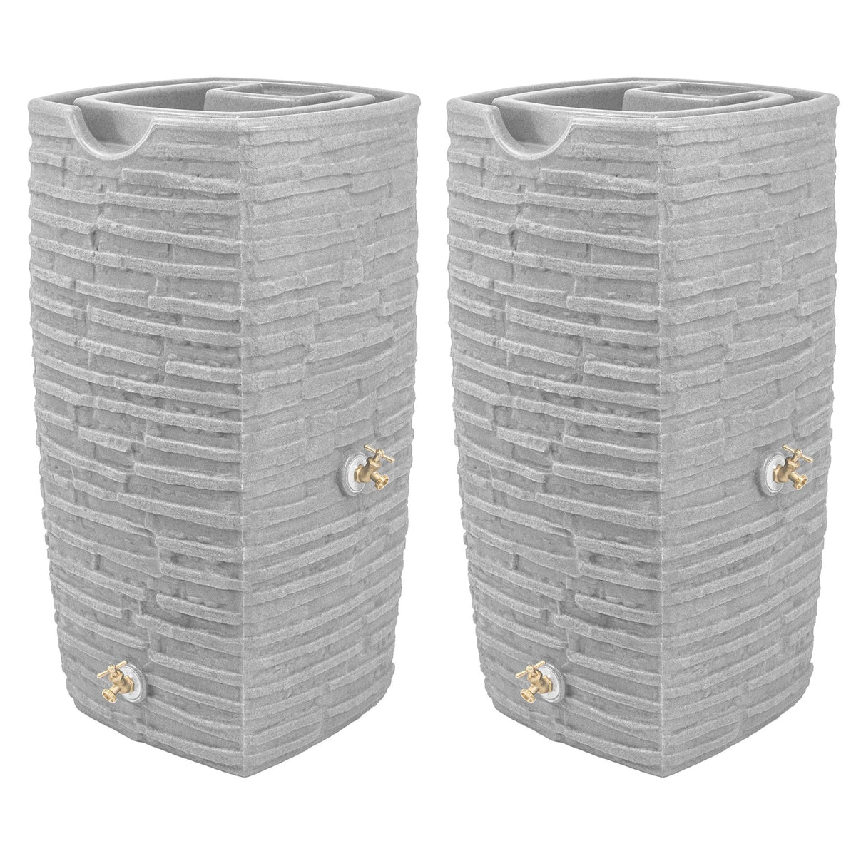 Rain Water Collection Barrel, 2 Pack F31347
