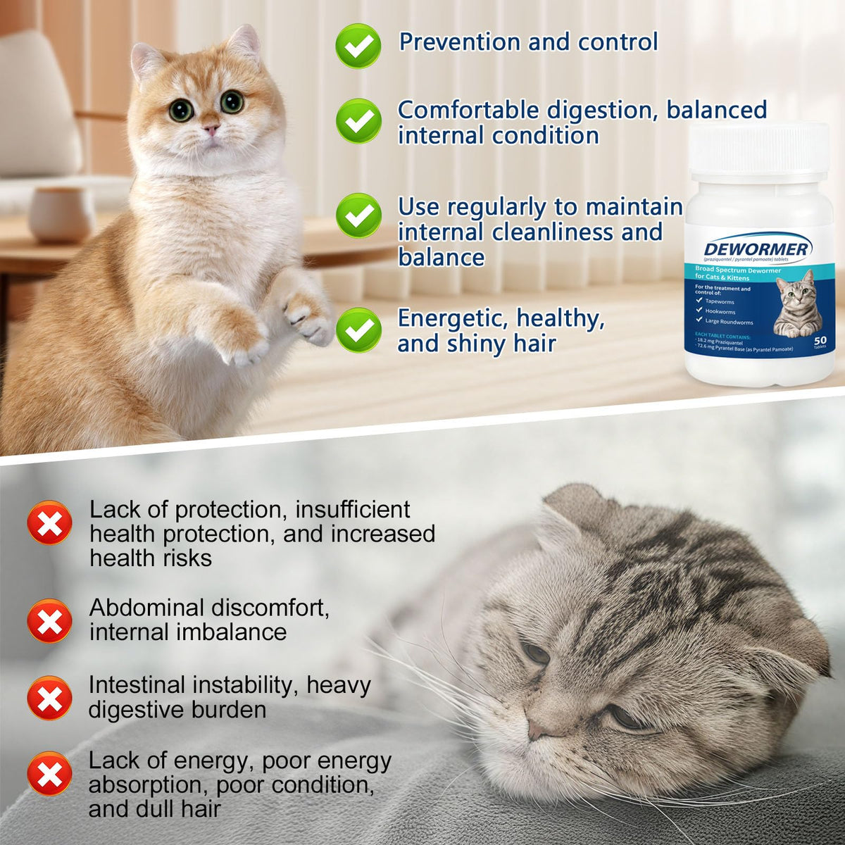 Broad-Spectrum Dewormer 50 Tablets M76322