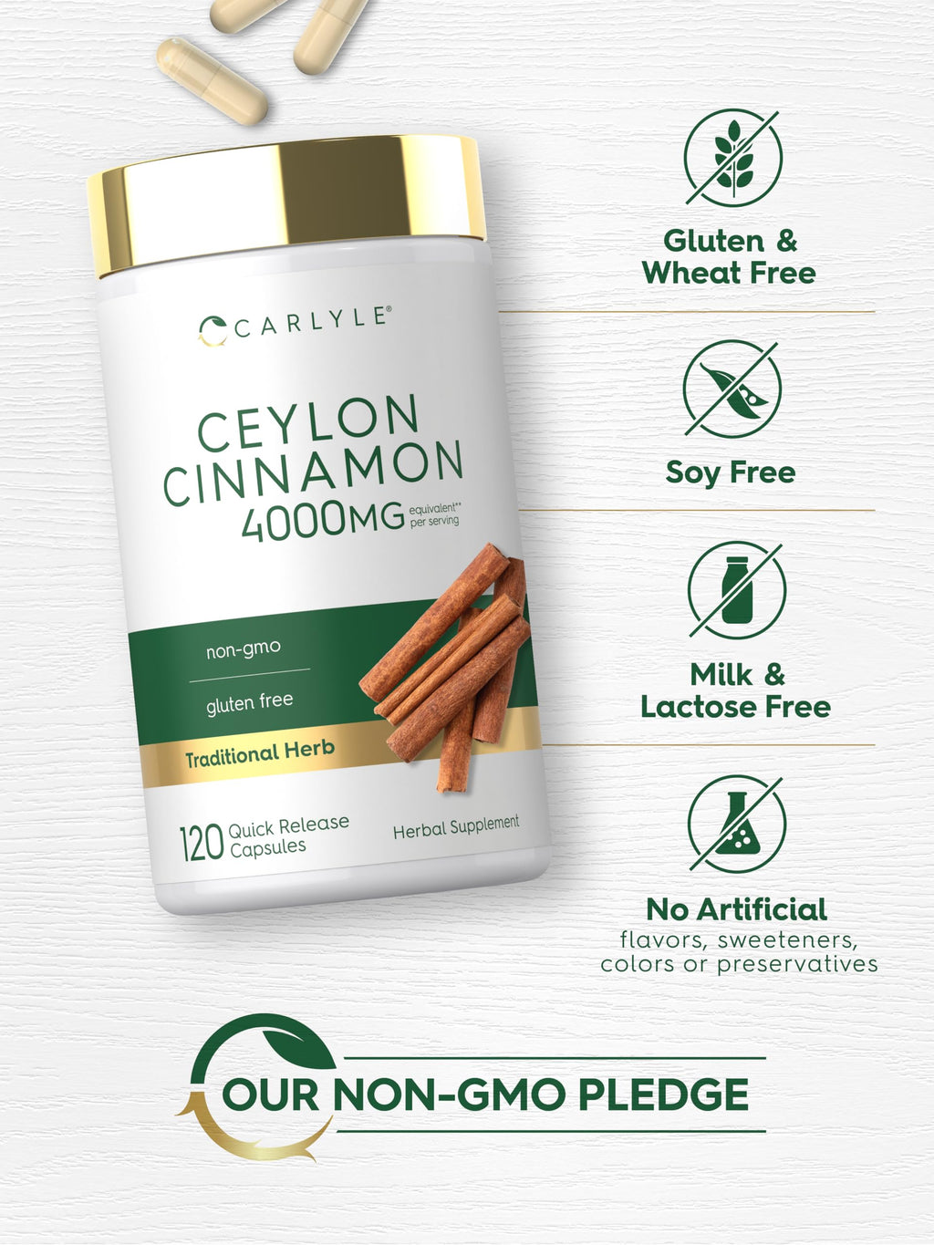 Cinnamon Capsules 120 Count C40549