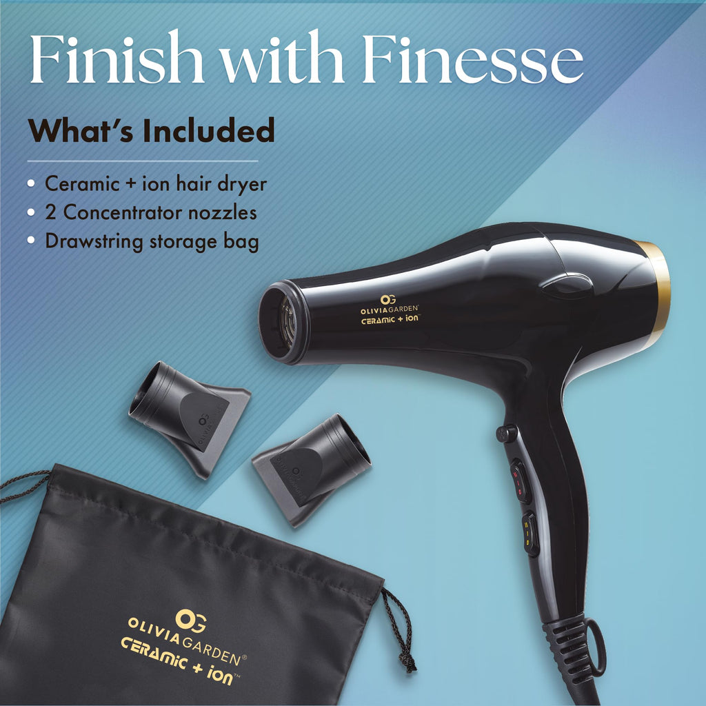 1875W Ceramic Ion Hair Dryer with 2 Nozzles E266485