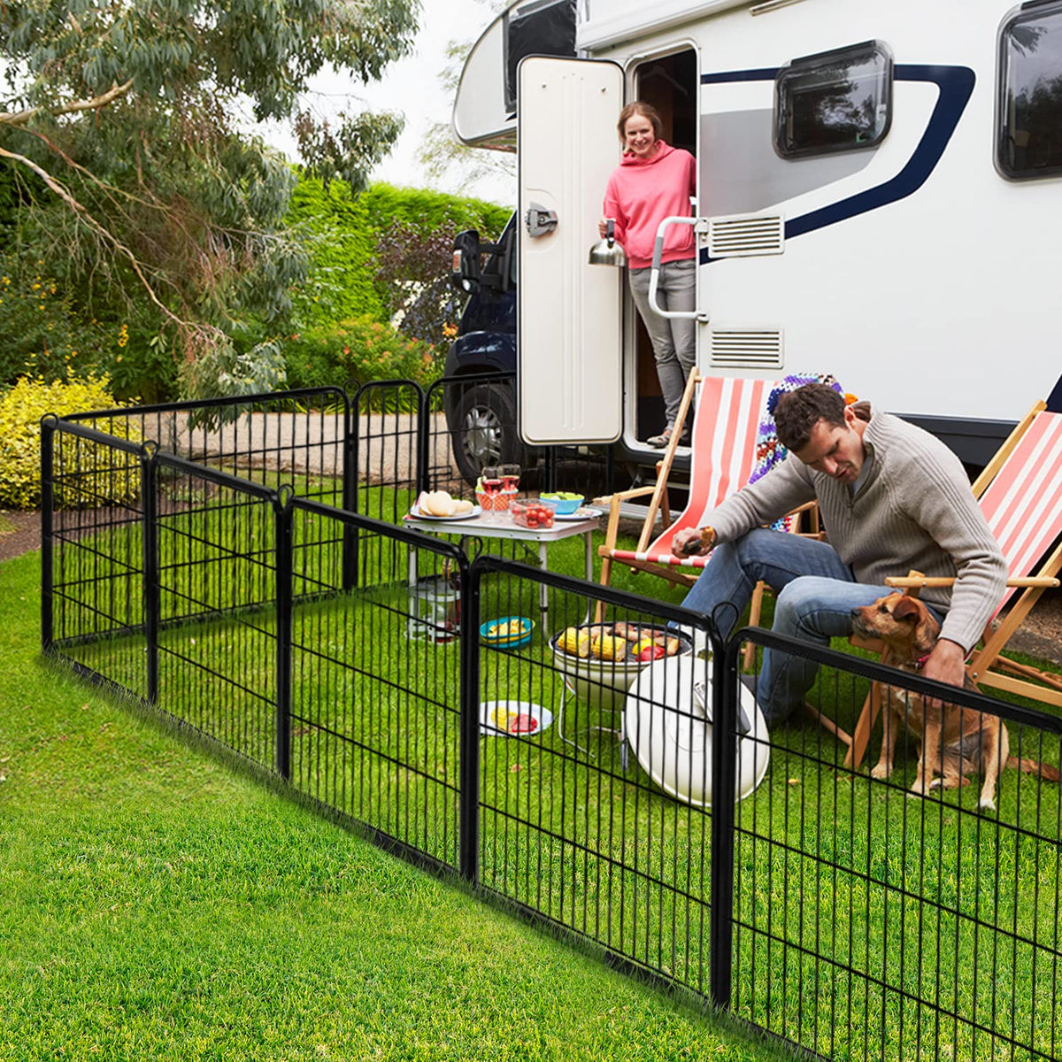 24 Inch 16 Panels Metal Dog Playpen H1546