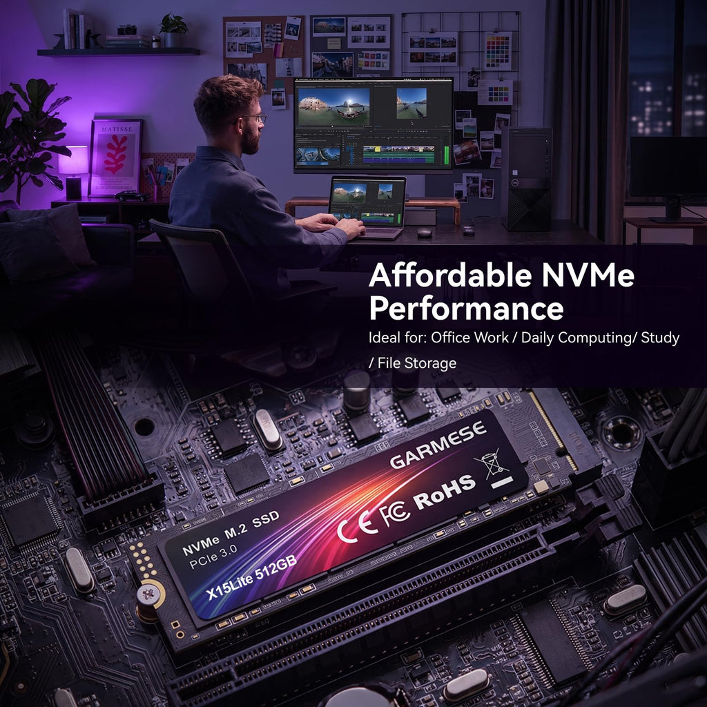 512GB PCIe Gen3x4 NVMe M.2 2280 SSD C823628