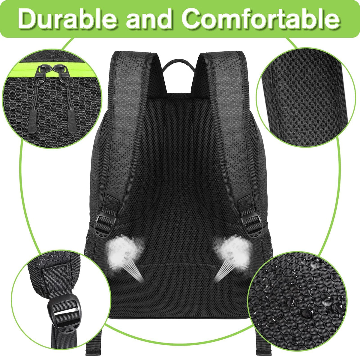 Soccer Backpack with Ball Holder and Shoe Compartment T4465