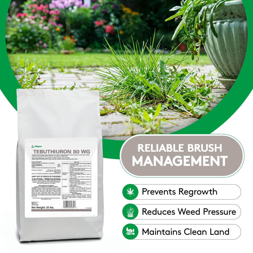 Tebuthiuron 80 WG Granular Herbicide Weed Killer 25 lb D44612