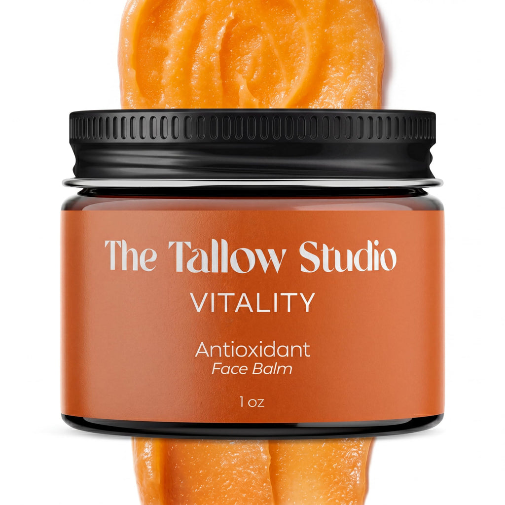 Tallow Face Balm with Cacay Oil, Frankincense & Astaxanthin 1 oz C758