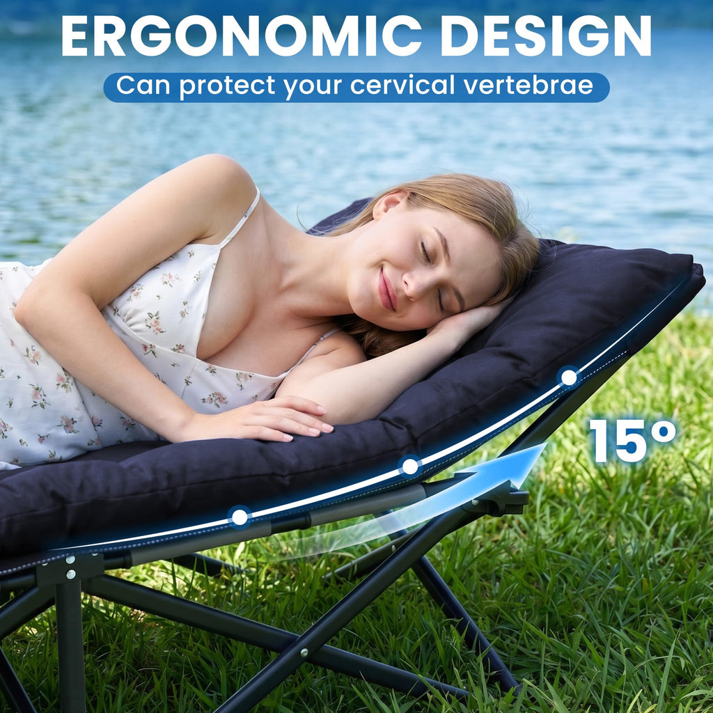 Folding Camping Cot with Mattress M60237