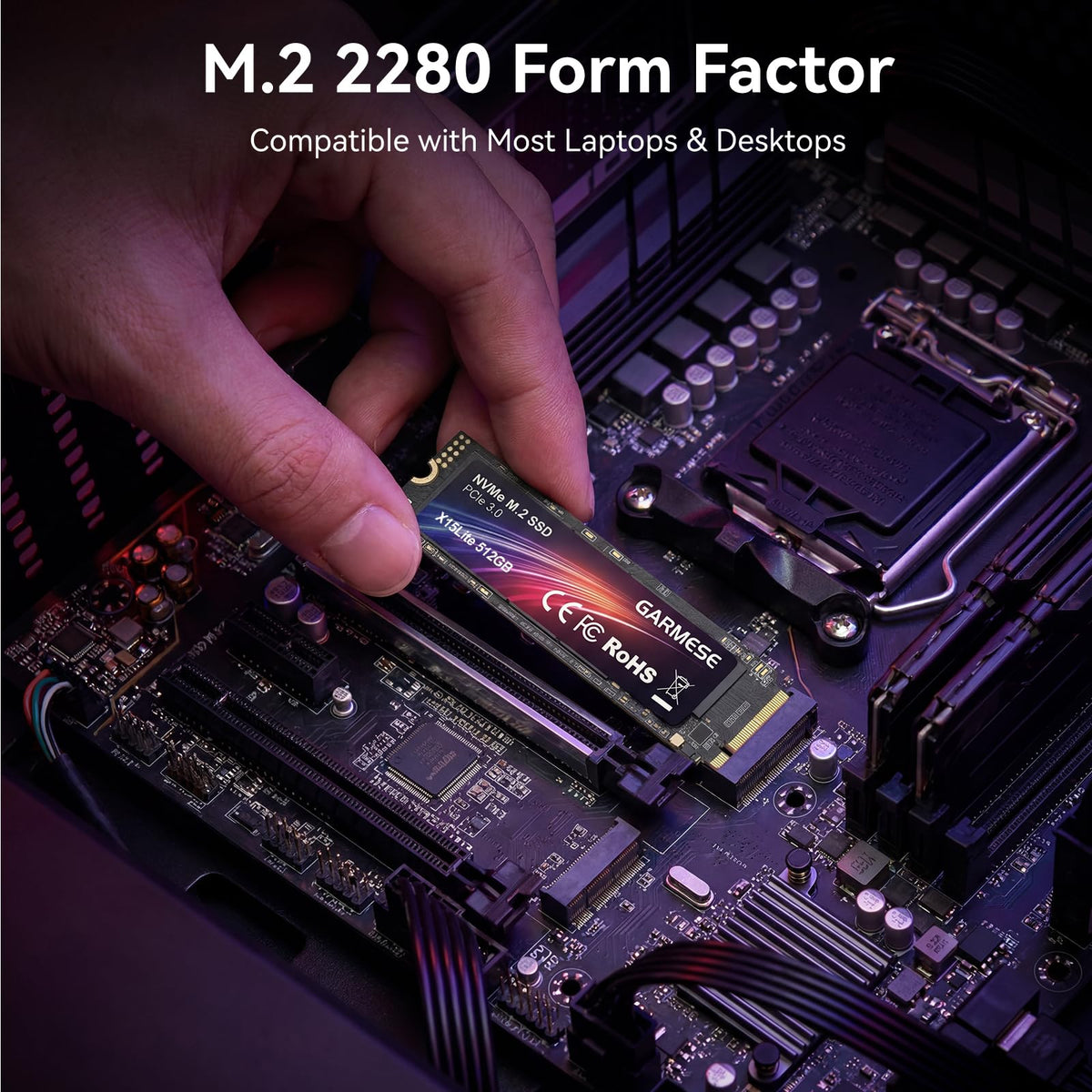 512GB PCIe Gen3x4 NVMe M.2 2280 SSD C823628