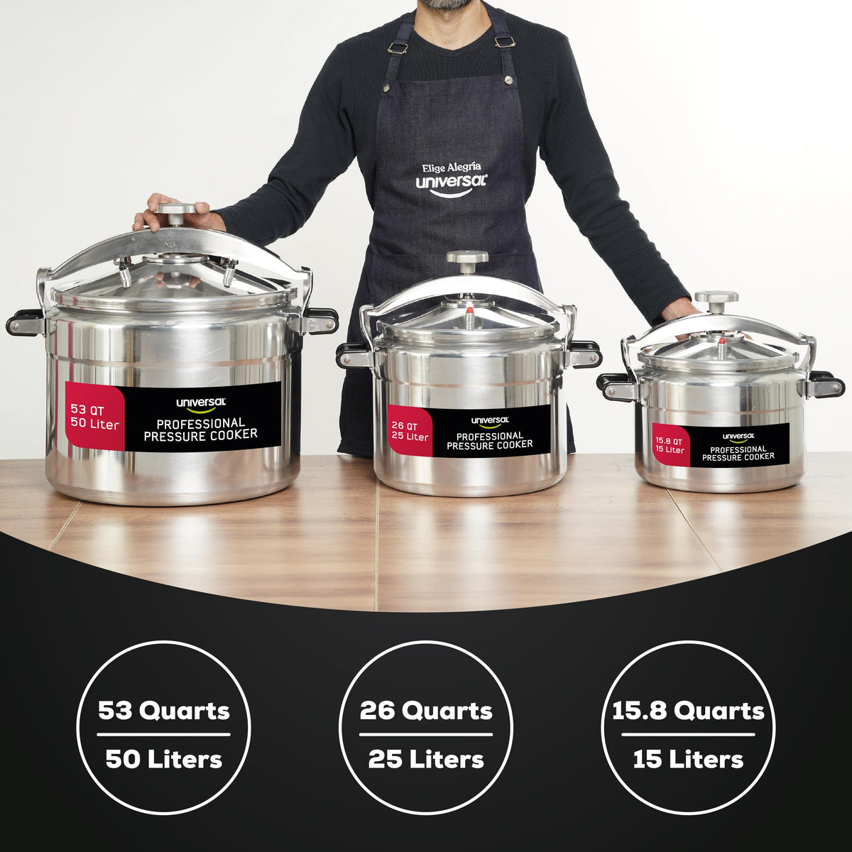 53-Quart Aluminum Pressure Cooker G6747