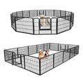 24 Inch 16 Panels Metal Dog Playpen H1546