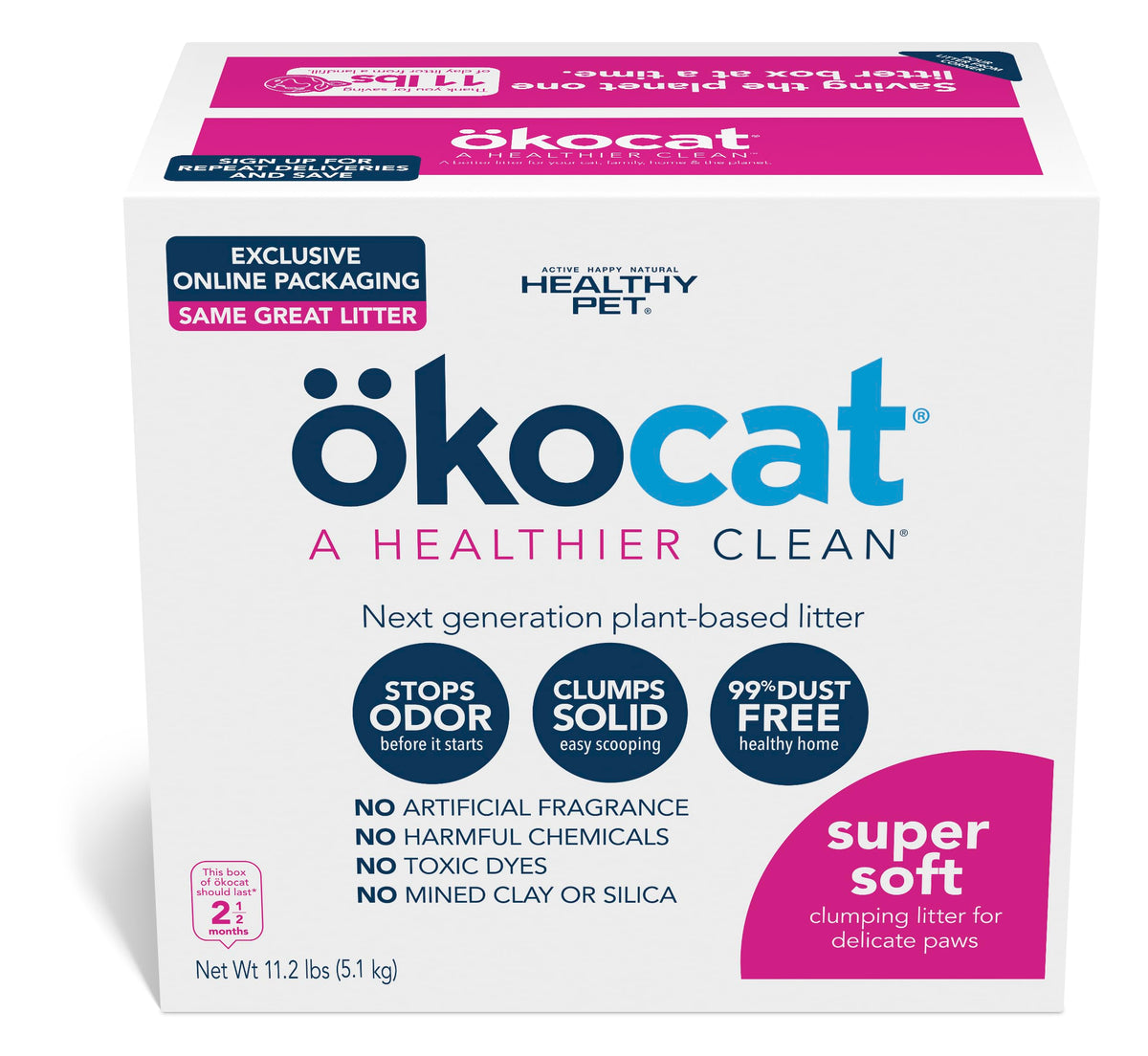 Unscented Wood Clumping Cat Litter, 11.2 pounds U245