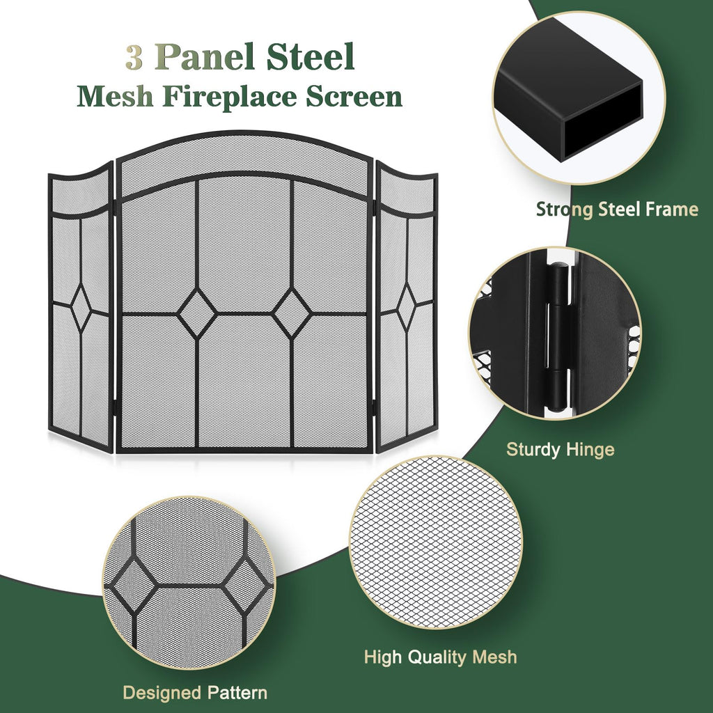 Fireplace Screen 3 Panel 48" x 30" Q656528