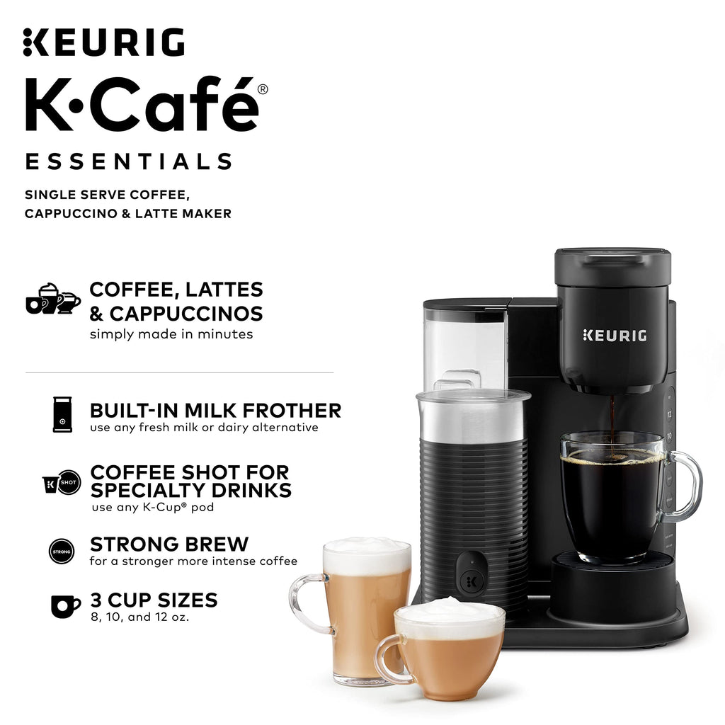 Single Serve Coffee, Latte and Cappuccino Maker, Black Y22976